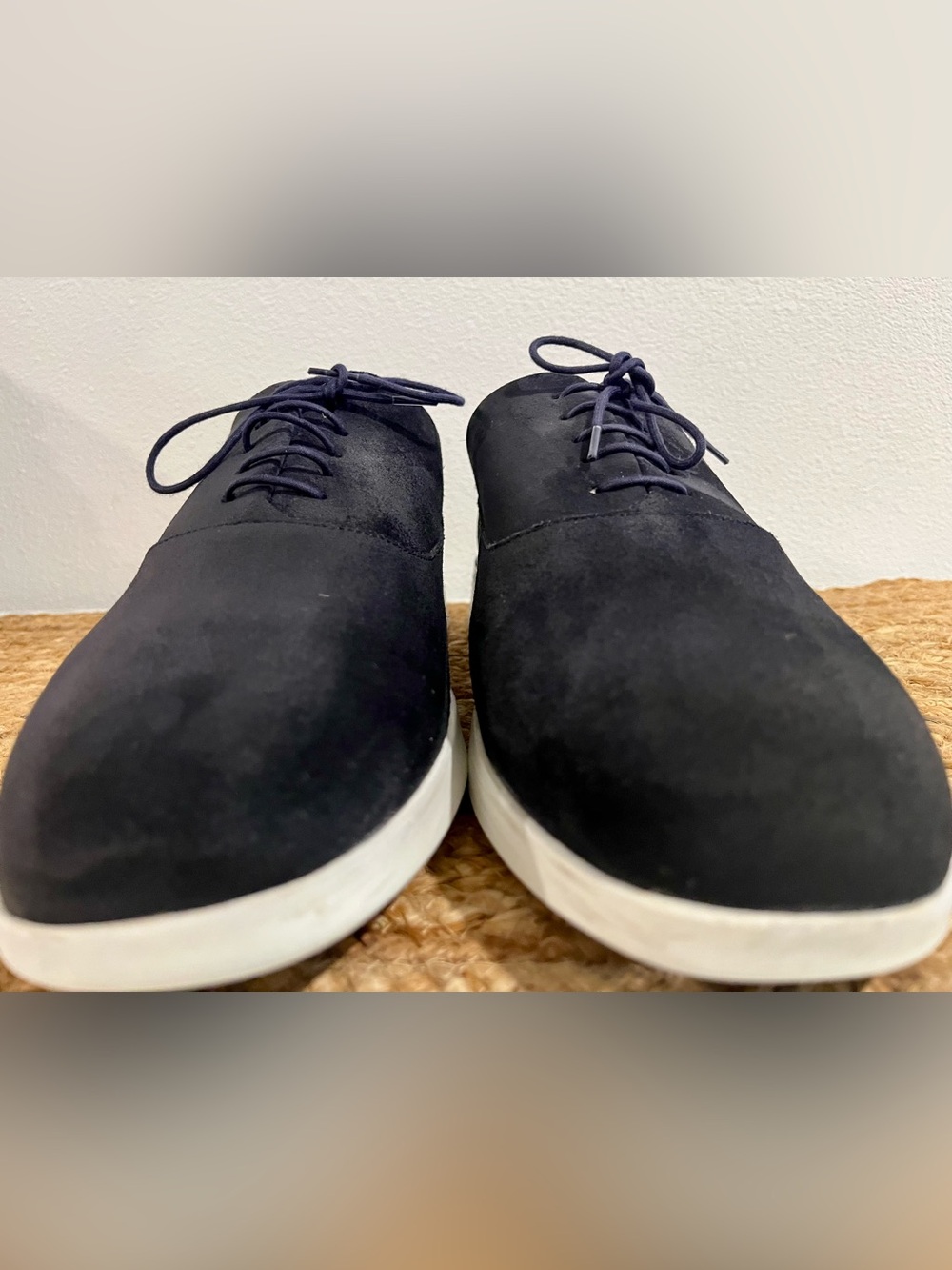 Wolf & Shepherd Long wing Hybrid Suede Shoes 12 Navy/White 🐺 - Picture 4 of 8